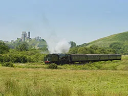 Click to view image Train and the Castle