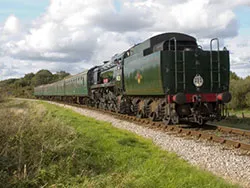 Click to view image Train at Corfe Castle
