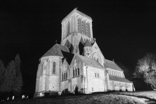 Kingston Church at night