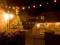 Click to view image Christmas Lights in Corfe Square