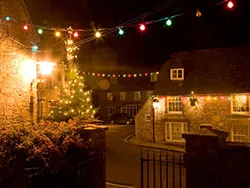 Christmas Lights in Corfe Square - Ref: VS1076