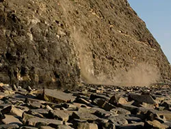 Click to view image Rock Fall at Kimmeridge