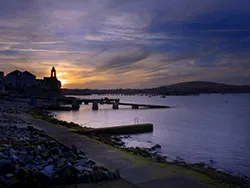 Click to view image Sunset over Swanage Bay