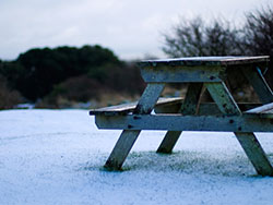 Click to view image Snowy Bench - 1173