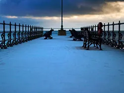 Click to view image Snow on the Jetty
