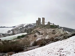 Click to view image Corfe Caste from east