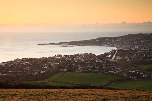 Dawn over Swanage