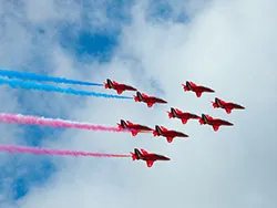 Click to view image Red Arrows Display