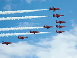 Click to view image Red Arrows Display