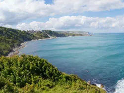 Click to view image Durlston Bay from the Castle
