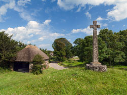 Click to view image Stone Cross and Barn - 1412