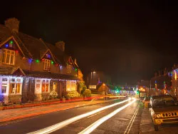 Click to view image Corfe Castle Christmas Lights