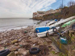 Click to view image Swanage Bay after the storm