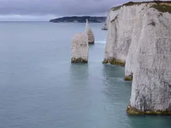 Click to view image Looking to Swanage from Old Harry Rocks