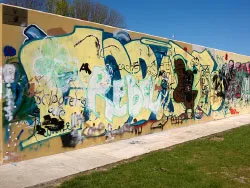Click to view image Swanage Graffiti Wall
