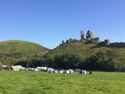 Click to view image Campers at Corfe