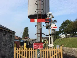 Click to view image Water tower on Swanage Railway