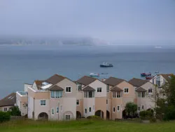 Low mist over Swanage Bay - Ref: VS1641