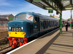 Click to view image Class 46 Locomotive at Swanage Railway - 1697