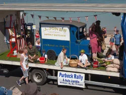 Click to view image Dads Army float in Swanage Carnival