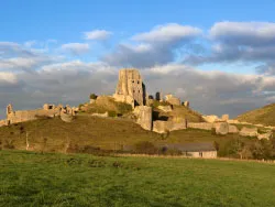 Click to view image Corfe Castle in the Autumn