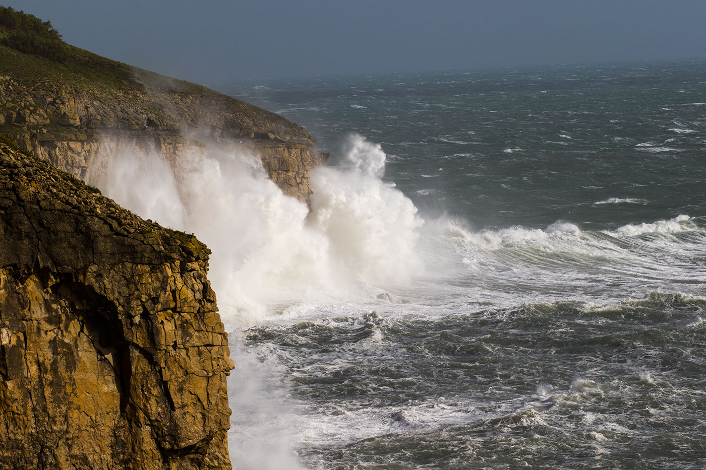 Stormy Sea at Durlston