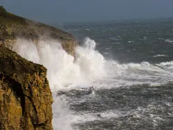 Click to view image Stormy Sea at Durlston