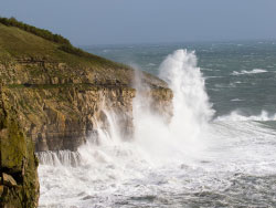 Click to view image Stormy Sea at Durlston - 1784