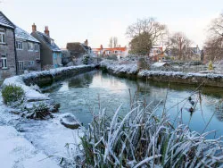 Click to view image Mill Pond and Snow in the winter