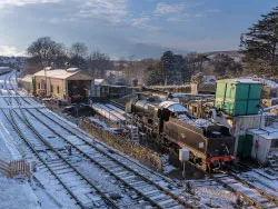Click to view image Snow on the Railway