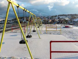 Click to view image Snow on the Swings