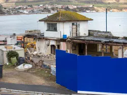 Click to view image Pier Head Cafe Demolition