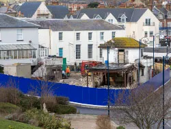 Click to view image Pier Head Cafe Demolition