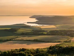 Click to view image Sunset over Kimmeridge Bay