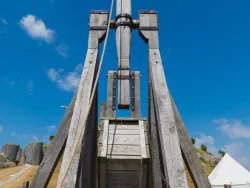 Click to view image Trebuchet in Corfe Castle