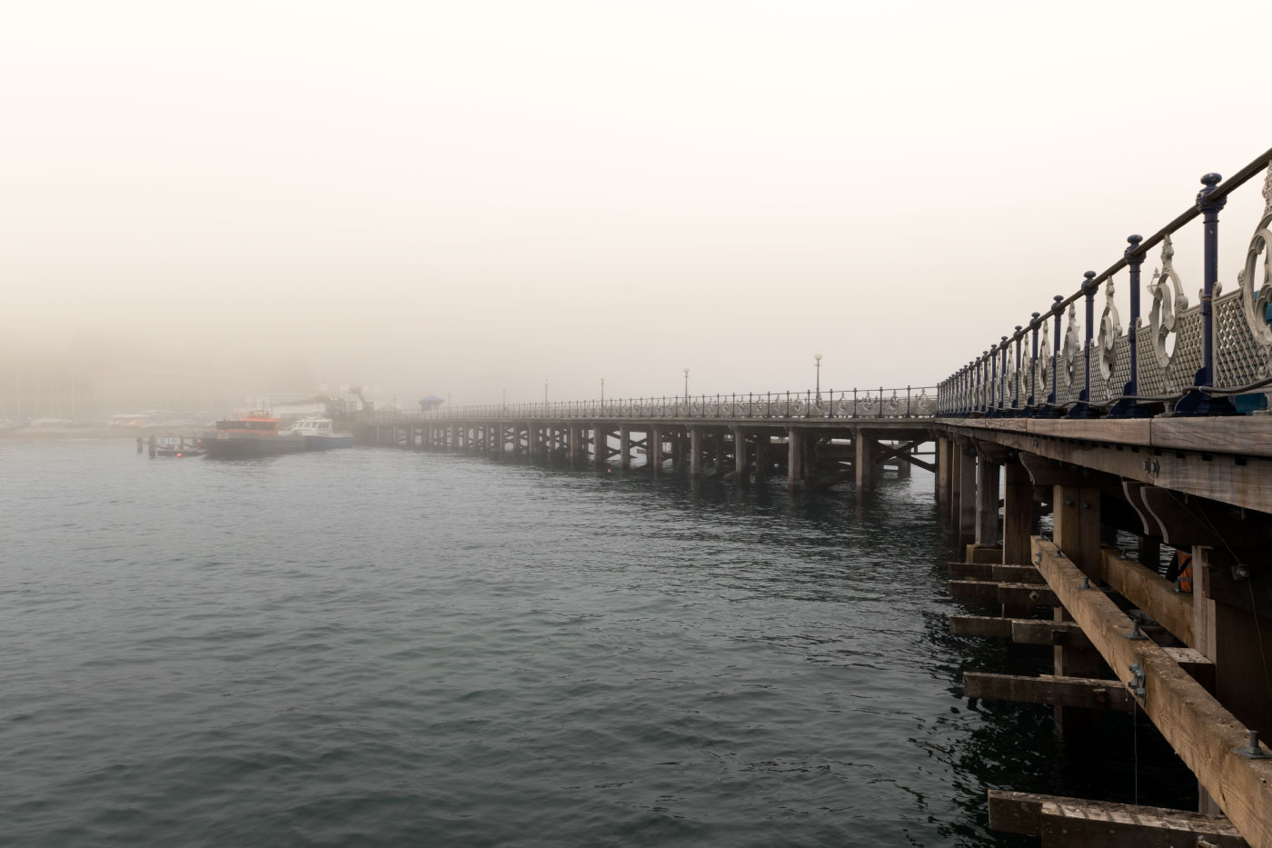 Fog at the pier