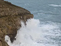 Click to view image Storms at Durlston Cliffs