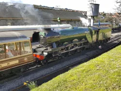 Flying Scotsman at Swanage Station - Ref: VS1929