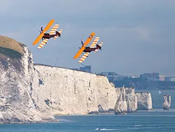 Click to view image AeroSuperBatics Wingwalkers at Swanage Carnival