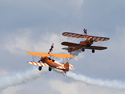Click to view AeroSuperBatics Wingwalkers at Swanage Carnival