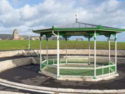 Click to view image Swanage Bandstand and the War Memorial