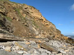 Click to view image Peveril Point Landslides