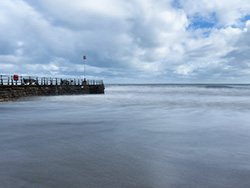 Click to view image Long Exposure of Waves breaking over the Jetty - 2134