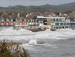 Click to view image The Mowlem and Stone Quay in Storm Alex