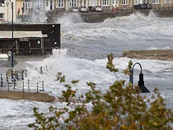 Click to view image The Stone Quay in Storm Alex