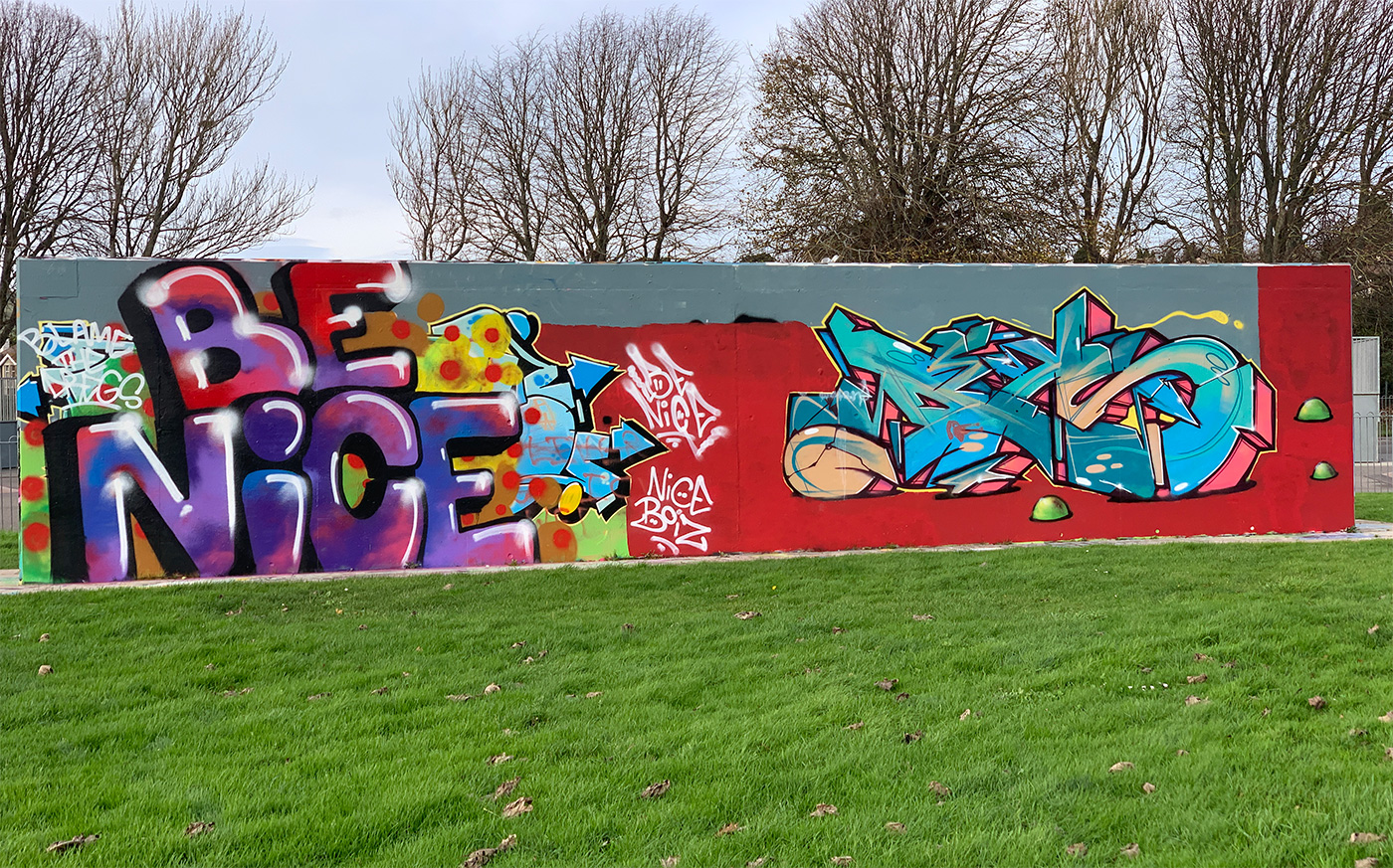 The Swanage Graffiti Wall