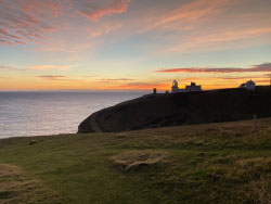 Sunset at the Lighthouse in the Virtual Swanage Gallery