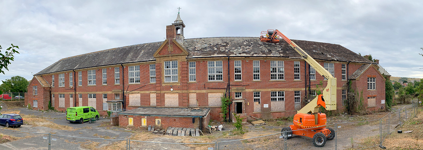 Demolition of Swanage Grammar School