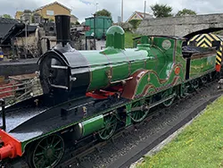 Click to view image LSWR T3 Class No 563 locomotive at Swanage Railway