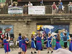 Click to view image Swanage Folk Festival Irish Dancers 2023